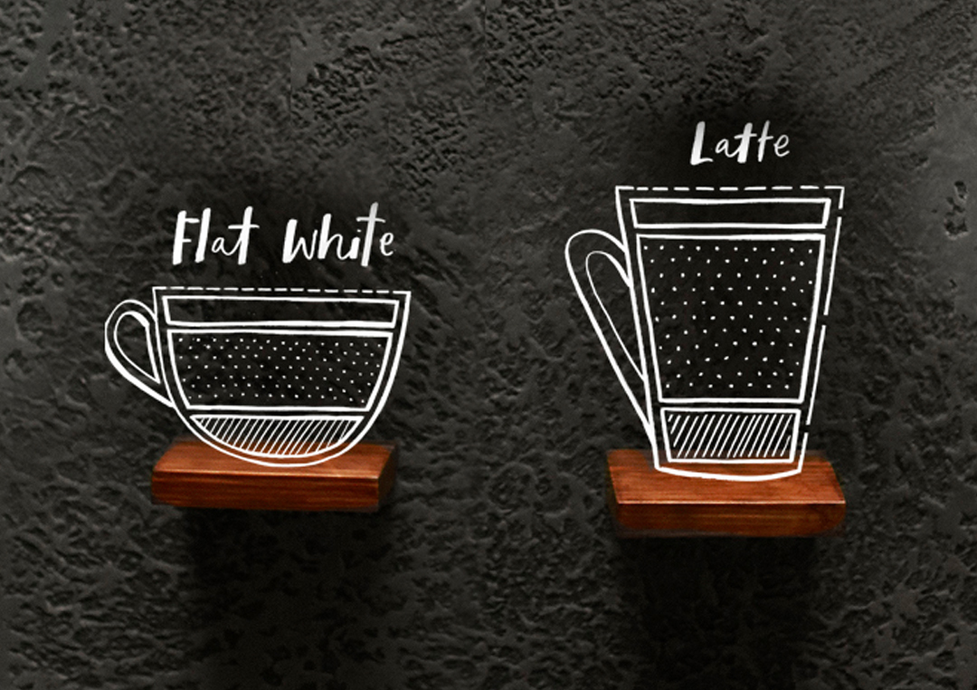 flat white versus latte